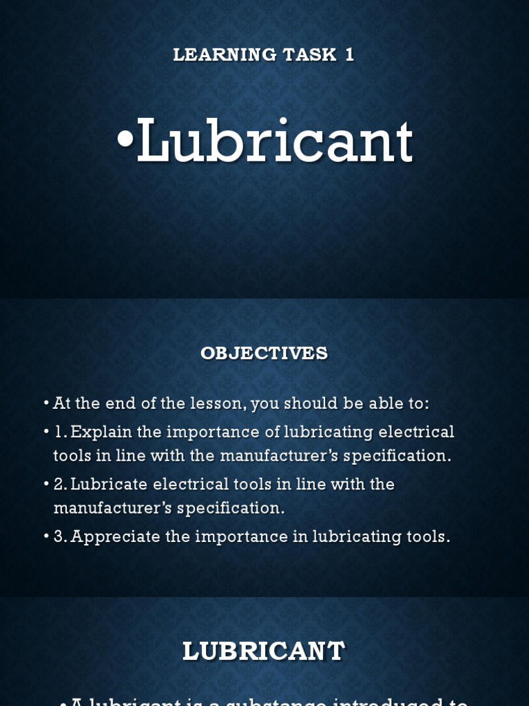 Lubricant PDF