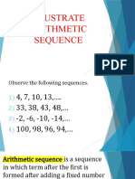 M10 (2) Illustrate Arithmetic Sequence