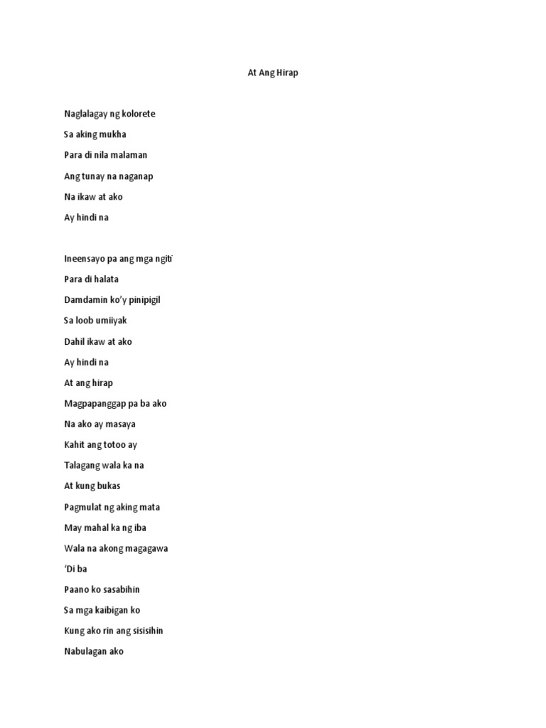 At Ang Hirap | PDF