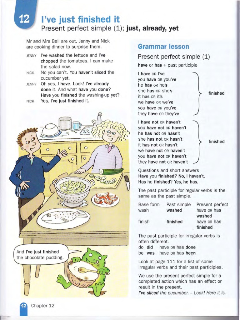 Present Perfect Simple Grammar Guide | PDF | Language Mechanics ...