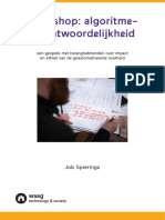 Workshop Algoritme-Verantwoordelijkheid - Publicatie
