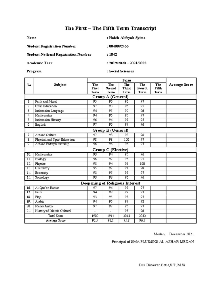 Transcript PDF Transcript pdf