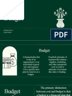 Budget Plan Presentation