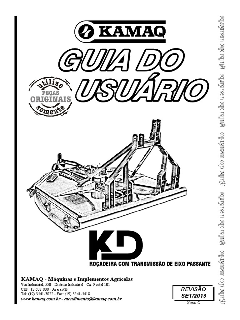 Guia de Uso Roçadeiras Kamaq KD | PDF | Trator | Engenharia Mecânica