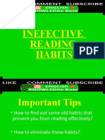Ineffective Reading Habits by Mr. Shir Jan Musazai