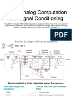 Unit 6 Analog Computation and Signal Conditioning