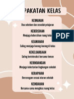 Poster Kesepakatan Kelas Coklat Modern 