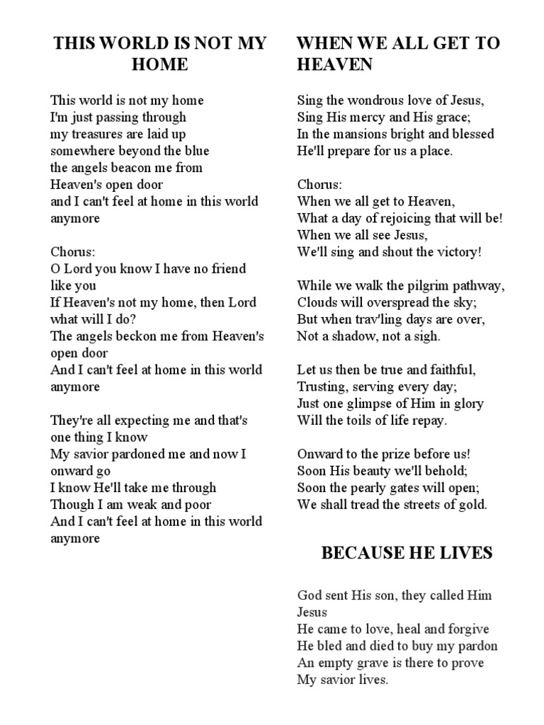 This world is not my home pdf jesus glory religion 