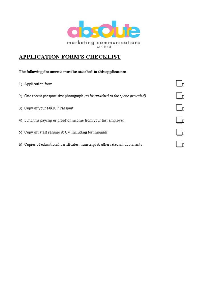Application Form AMC PDF