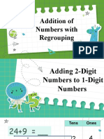 Math NOV. 16 - Adding Numbers With Regropuing 2 - Digt by 1 Digit