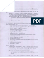 MBA Hpospital Administration Projet Report Guidelines