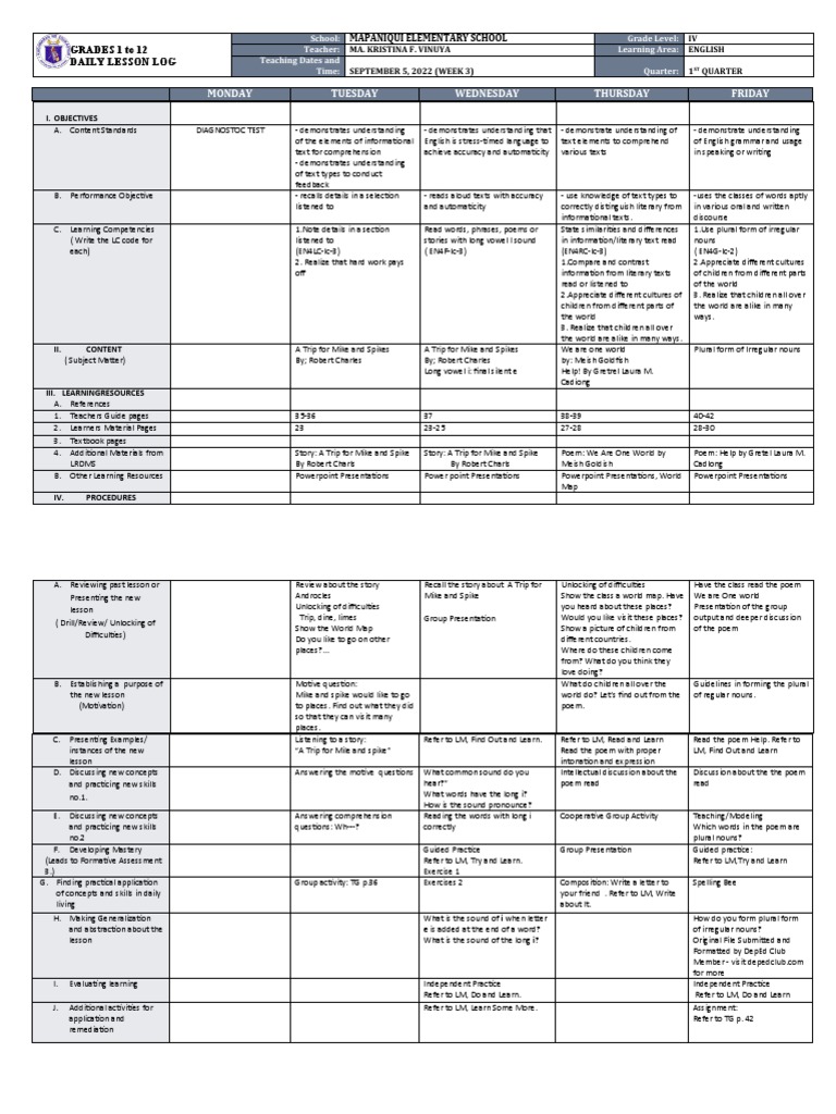 Dll english 4 q1 w3 pdf english language learning