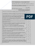 ESCALA - ASQ Questionário de Comportamento e Comunicação Social