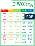 Basic Sight Words