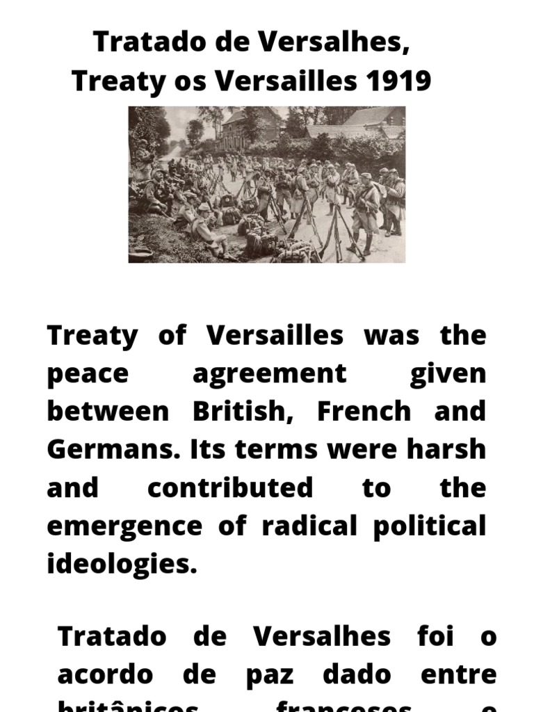 Tratado de Versalhes: Termos e Impactos | PDF | História