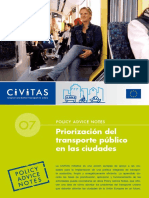 Civitas II Policy Advice Notes 07 Public Transport Priority Es