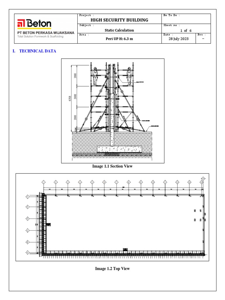 High Security Building Static Calculations | PDF