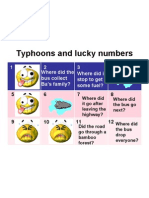 Typhoons and Lucky Numbers