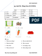 Test English For Grade 3