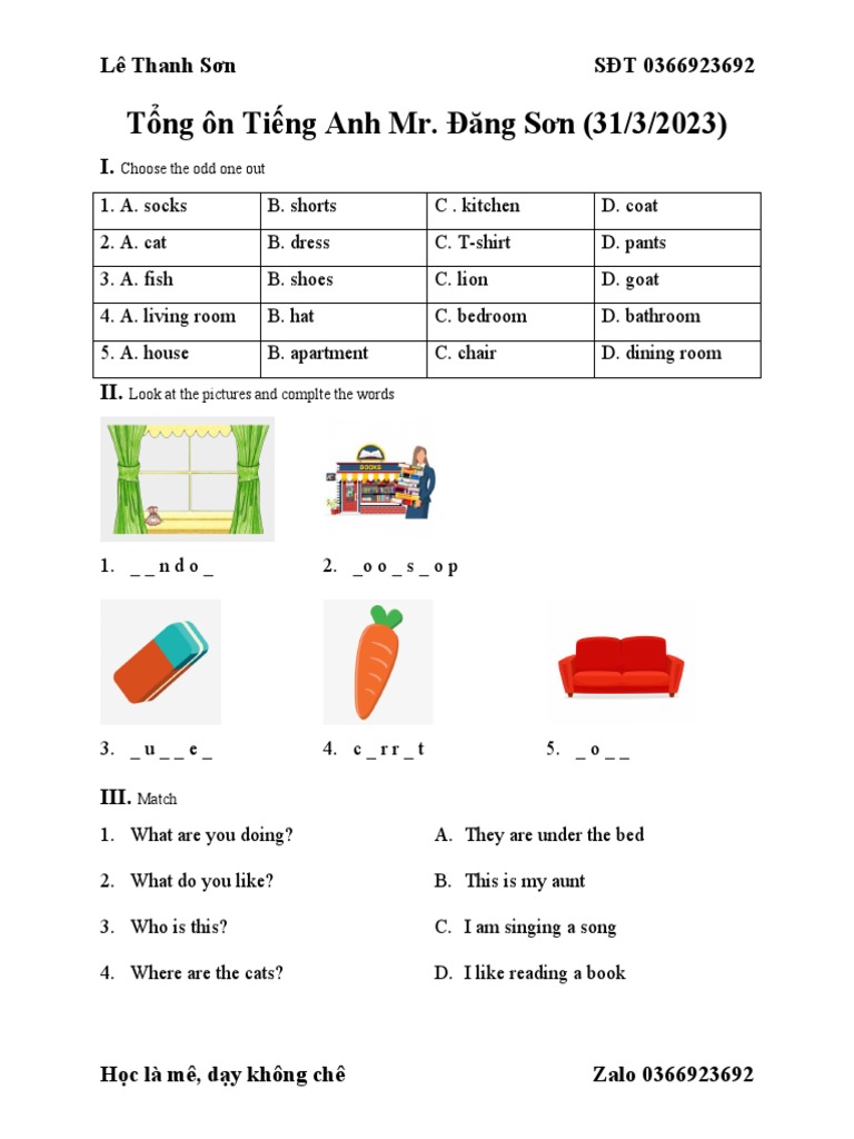 Grade 3 English Test Review | PDF | Language Arts & Discipline