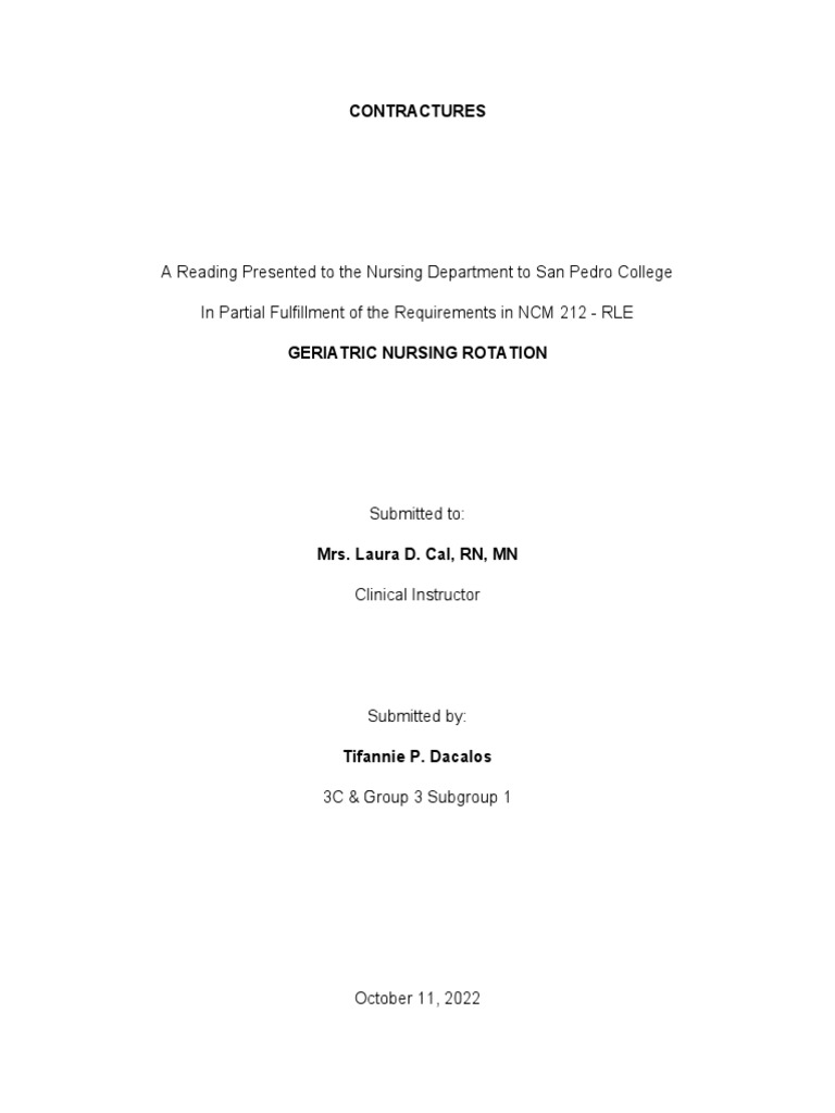 Innovative Therapy for Hand Contractures | PDF | Self-Improvement ...