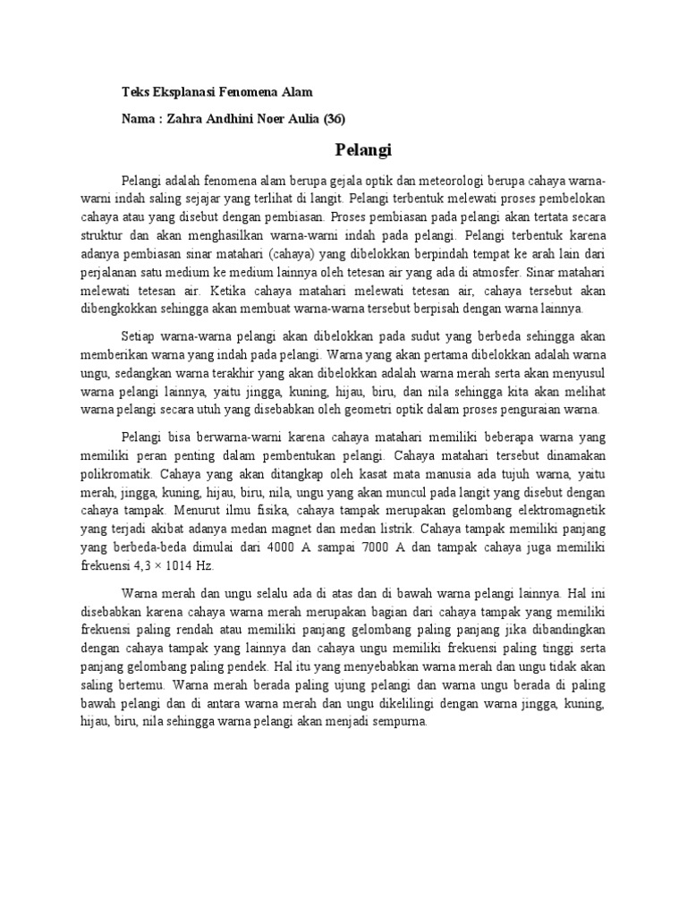 Teks Eksplanasi Fenomena Alam Pdf