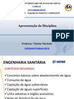 Aula 1 Eng. SanitáriaII Introdução