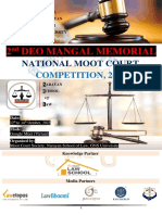 2nd Deo Mangal Memorial National Moot Court Competition, 2023 by Gopal Narayan Singh University Brochure
