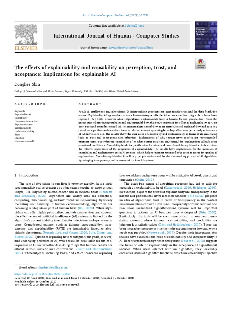 Explainability and Causability in AI Trust | PDF | Artificial ...