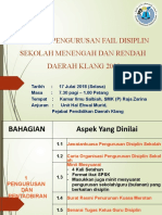 Bengkel Pengurusan Fail Disiplin Sekolah Menengah Dan Rendah Daerah Klang 2018