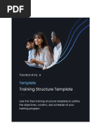 Training Program Module Format Guide | PDF | Education Theory | Learning
