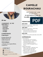 Brown White Corporate Fashion Designer Resume