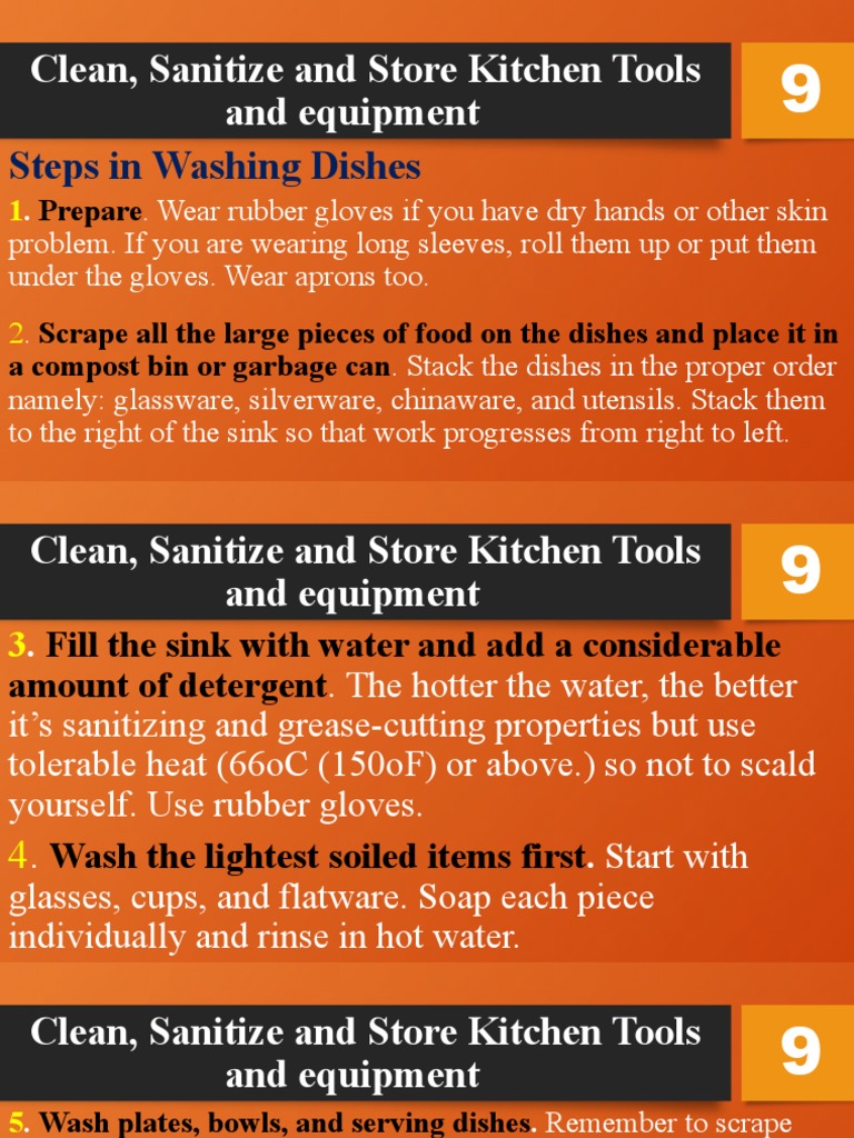 Tle 11Steps in Washing Dishes PDF Tableware Kitchen Utensil