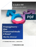 Subsídio - Transgênero - Que Transrealidade é Essa n° 08 - 3° Tm 2023