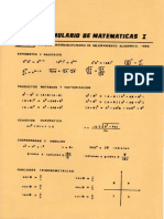 Formulario Mate 1