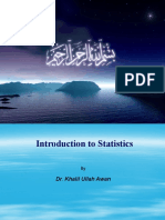 Introduction To Statistics