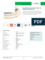 Tira LED Monocolor COB, DC24V, 5m (320led - M), 60W, IP20