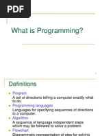 1 What Is Programming