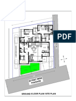 Ground Floor Plan/ Site Plan: 20 Feet Wide Passage