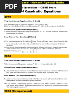 PYQ Class 10 Maths (2013-2019)