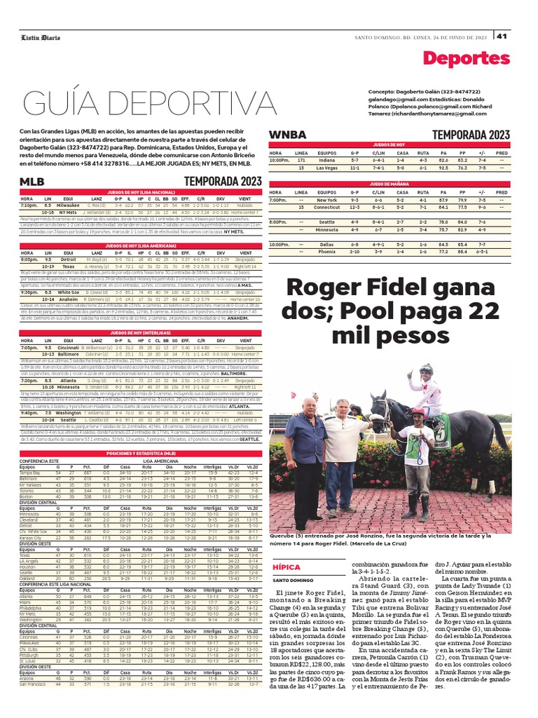 Guia Deportiva Mlb