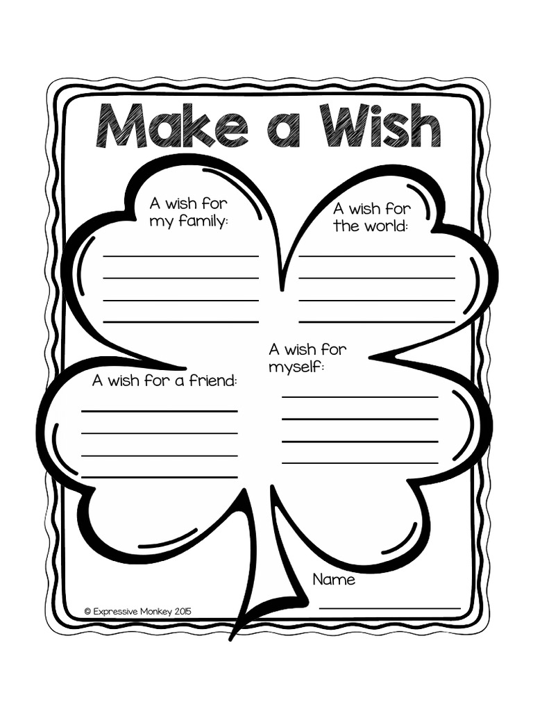 Make A Wish Worksheet | PDF
