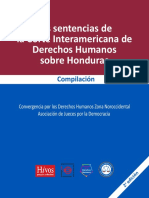 Las Sentencias de La Cidh Sobre Honduras 2da Edicion.