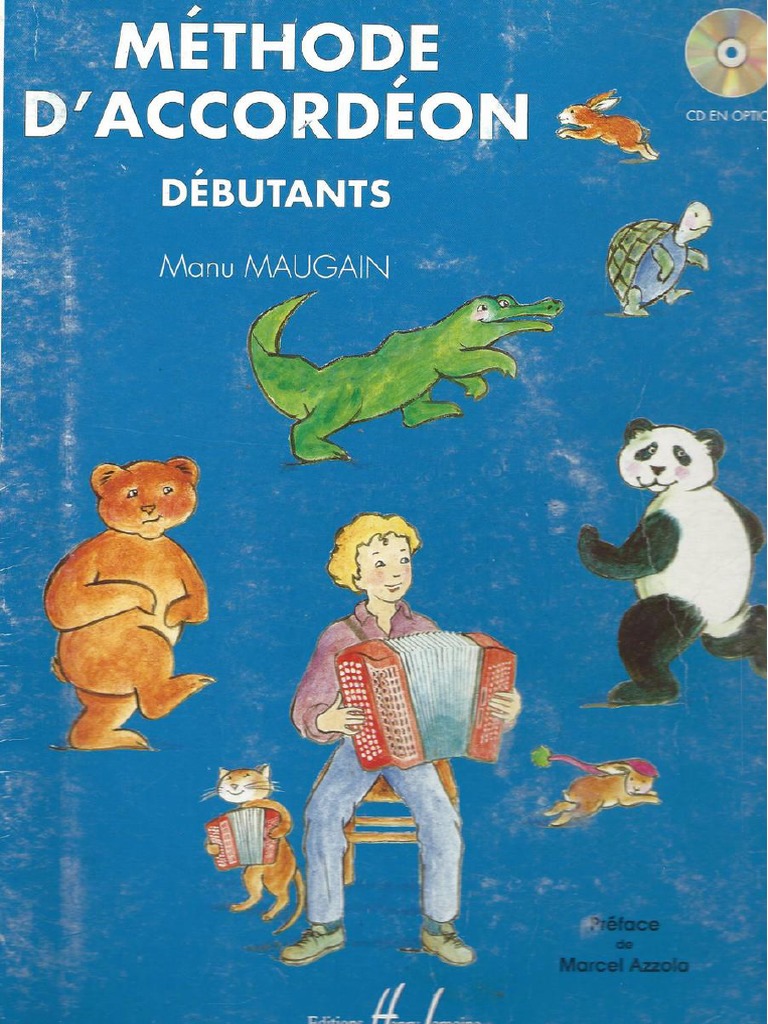 Méthode D'Accordéon LEMOINE MAUGAIN MANU Vol.1 - Avec CD Pour Débutants