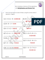 ST (P) 1APg20 Order of Operations Model Answer