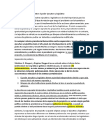 Cooperación y Conflicto Entre El Poder Ejecutivo y Legislativo