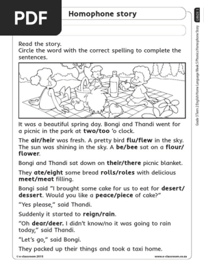 Homophone-story