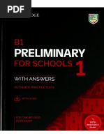 b1 Preliminary For Schools 1 For Students