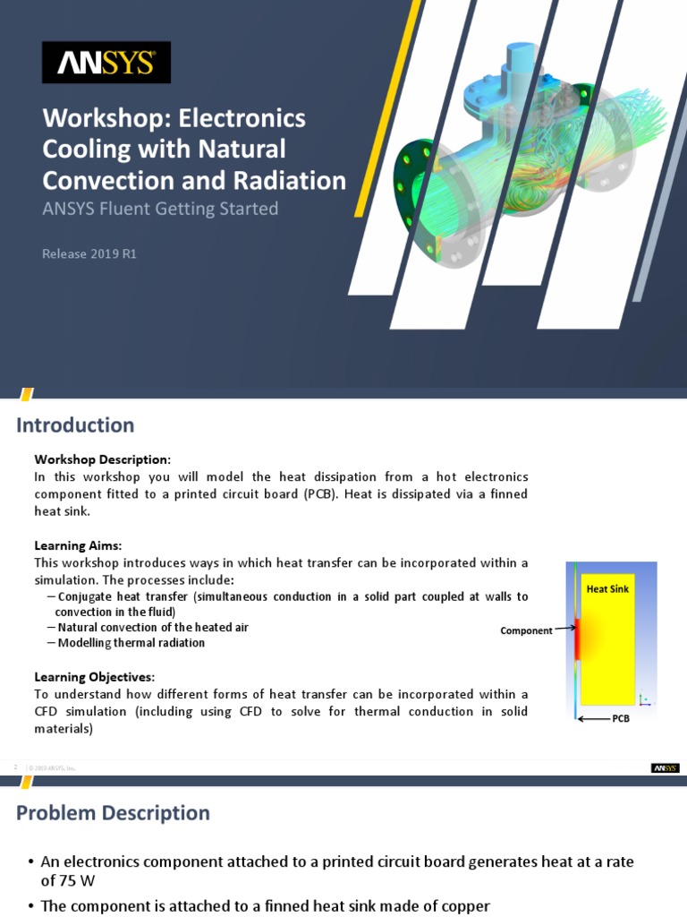 Electronics Cooling with ANSYS Fluent | PDF