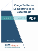 VengaTuReinoLaDoctrinaDeLaEscatologia Leccion3 Manuscrito Espanol